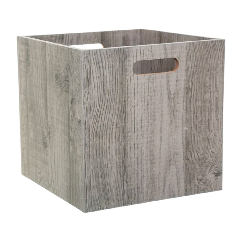 Caisse de rangement en bois aggloméré pour le stockage à domicile - 30 x 30 x 30